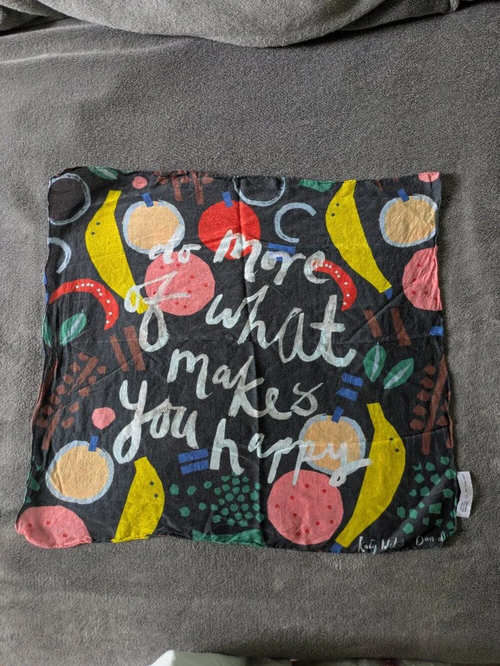 Katy Welsh  x Bando Scarf Silk and Cotton Handmade